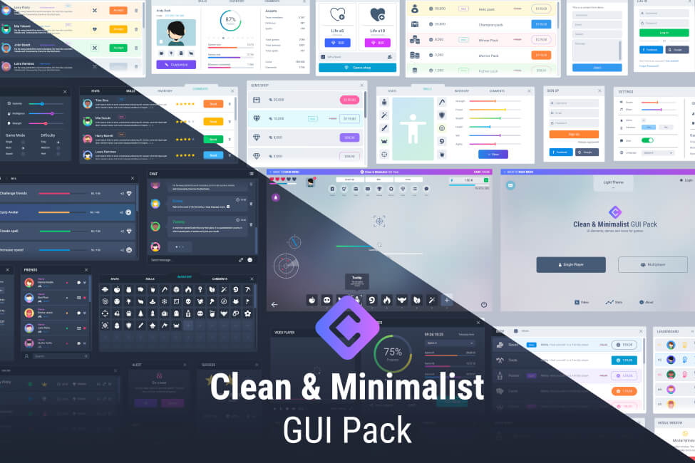 Clean & Minimalist GUI Pack